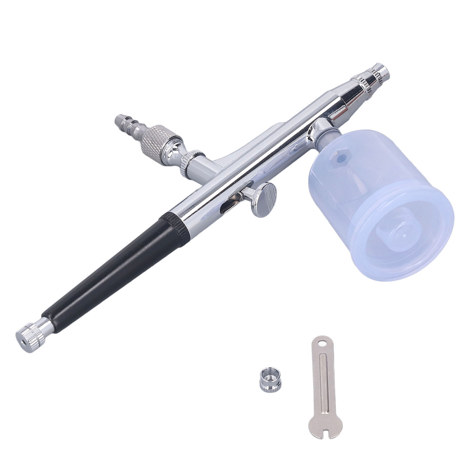 Airbrush-pistolen-set Aus Edelstahl, 30 Mpa, Max. 10 L Fassungsvermögen, Variable Düse 0,2–0,3 Mm, Verstellbare Farbspritzpistole