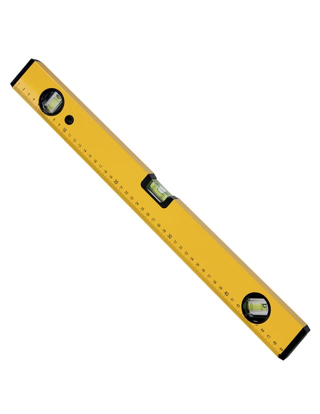Magnetische Aluminiumrohr-Wasserwaage 30 cm.