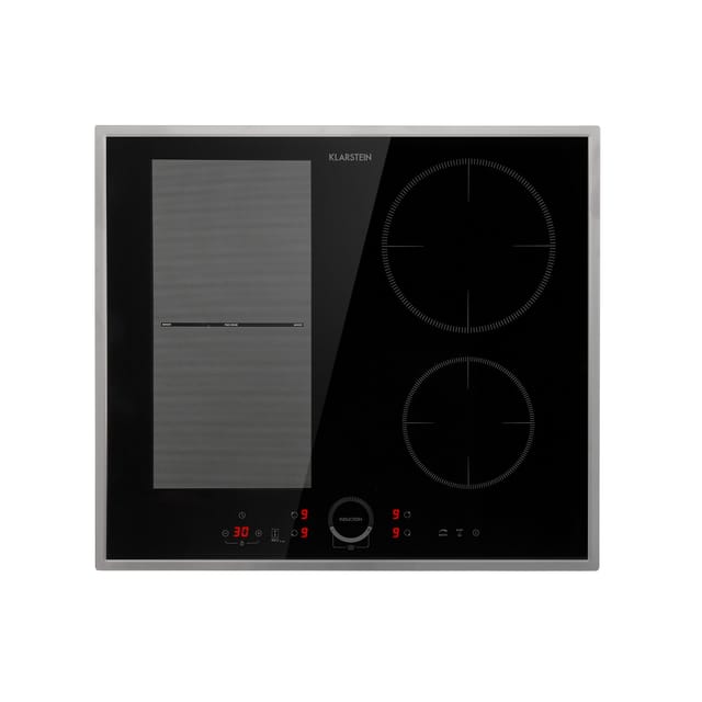 Klarstein - Induktionskochfeld, Glaskeramik Kochfeld, Induktionskochfeld Mit 4 Platten, Einbau-induktionskochfeld Mit Touch-display, Digitalanzeige Und Timer-funktion, Schnelles Aufheizen, 700