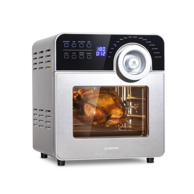 Klarstein - AeroVital Cube Chef Heißluftfritteuse - 1700 w Heissluftfriteuse, Airfryer mit Touchscreen, 16 Programme, 50 - 220 °c, 14 l, ca. 10 h