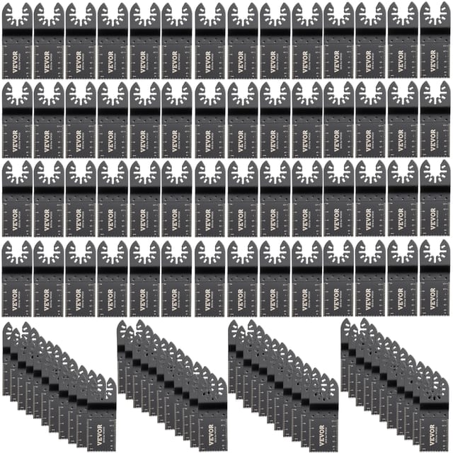 100x Multitool Sägeblätter Oszillierendes Zubehör Set Hcs+edelstahl Multitool Segmentsägeblatt 1-3/8 Zoll Multifunktionswerkzeug Zubehör Set 45-47 Hrc - Vevor