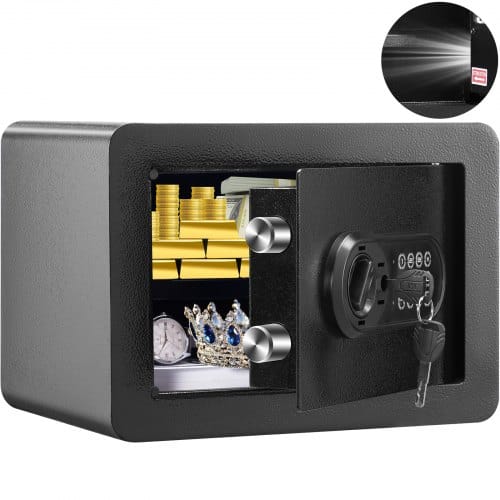 Mophorn - Vevor Safe Tresor 0,5 Kubikfuß, Möbeltresor Mit Feuerfester Geldtasche, Passwort & Schlüssel Digitaler Heimtresor Herausnehmbares Regal, Innenschrank, Wandtresor Für Bargeld, Schmuck, Dokumente Usw.