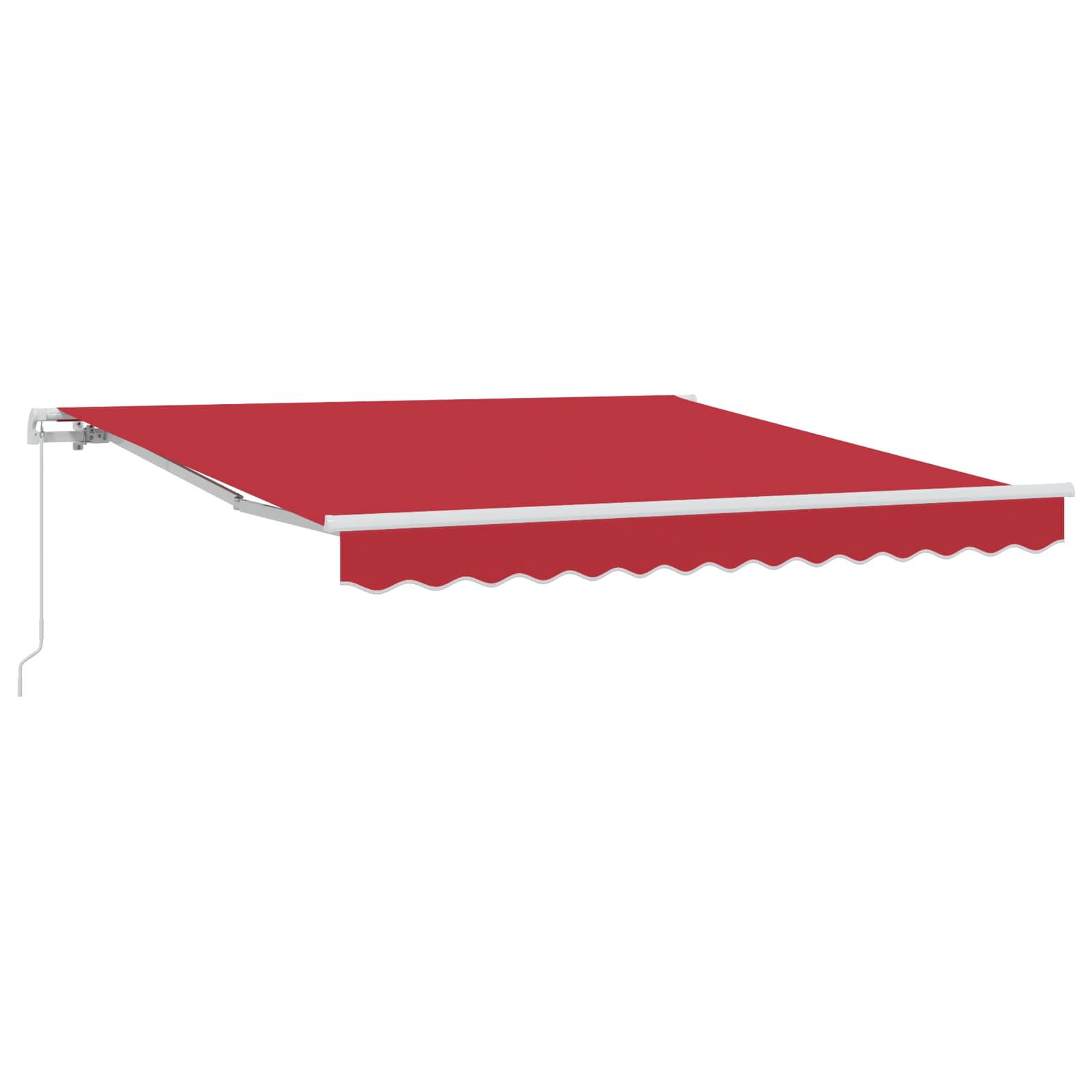 Vidaxl Auvent Rétractable Rouge 300 X 250 X 165 Cm