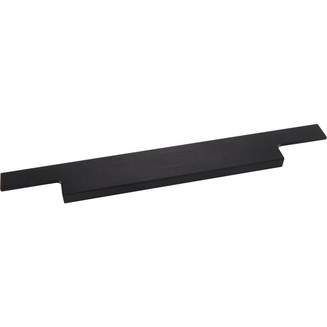Furnipart - Griffleiste Trim 145mm - Griff flach zum Einnuten, Aluminium schwarz matt