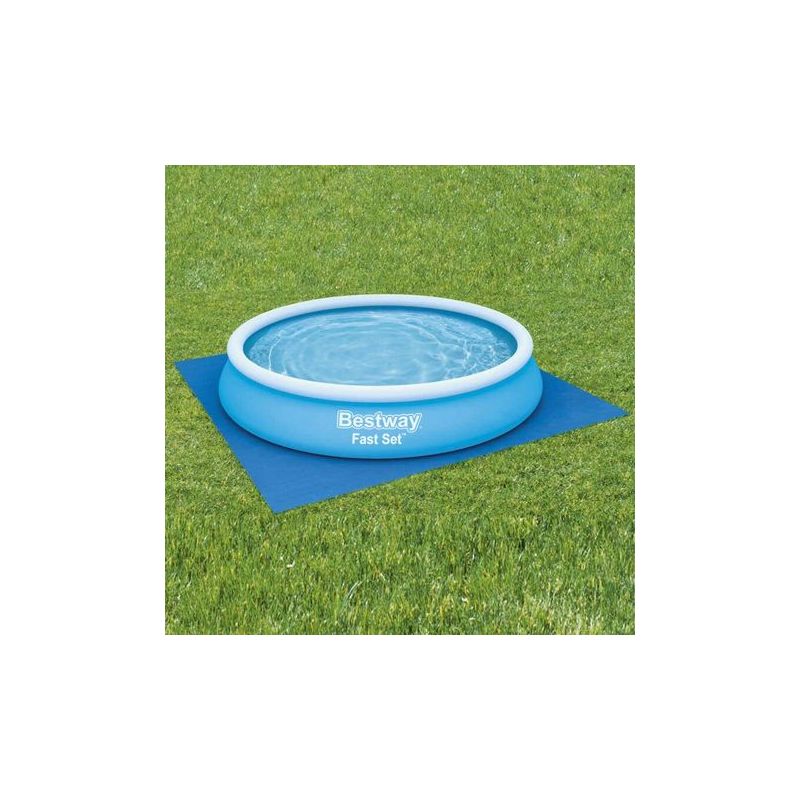 Rechteckige Poolbodenmatte 396 X 396 Cm – Rutschfest, Uv- Und Wasserbeständig, Geeignet Für Aufstell- Und Aufblasbare Pools