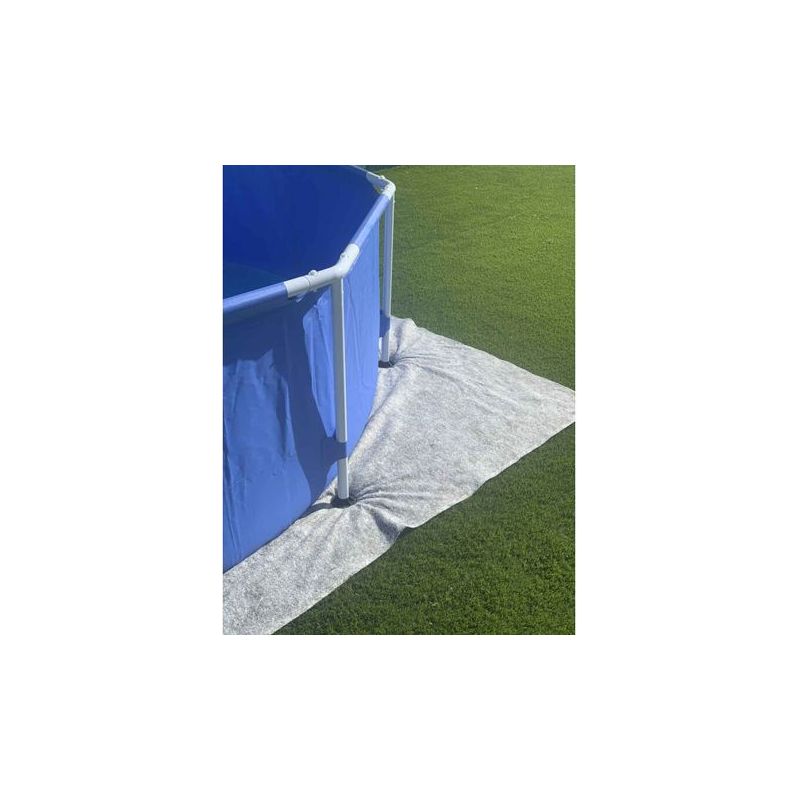 Schützende Poolbodenmatte Aus 100 % Polyesterfilz, 330 × 310 Cm, 110 G/m², Schimmelresistent, Weich Und Strapazierfähig