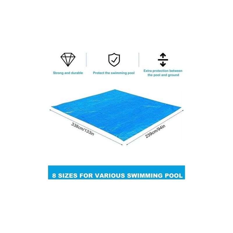 Aufblasbare Poolbodenmatte 300 X 200 Cm – Wasserdichtes Gewebe – Verschleißfest – Faltbar – Ideal Für Aufstellpools