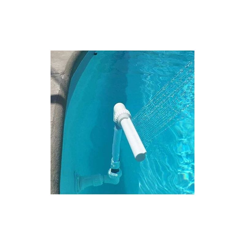 Wasserfallbrunnen Für Aufstellpools – Gartenaccessoire Für Teiche, Schwenkbarer Brunnenhahn, Dekorativer Wasserstrahl Für Pools Und Wasserspiele