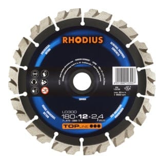 Rhodius - LD300, 1 Stück, 180 x 12,0 x 2,4 mm, Diamanttrennscheibe