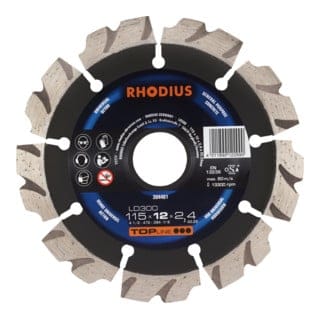 Rhodius - LD300, 1 Stück, 115 x 12,0 x 2,4 mm, Diamanttrennscheibe
