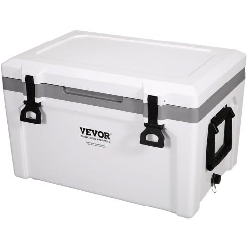 Vevor Passive Kühlbox Eisbox 57,26 L, Isolierte Kühlbox Camping Thermobox 45-50 Dosen, Campingbox Kühlschrank Mit Einem Korb, Isolierung Kühlbox Tragbar, Eistruhe Cooler Multifunktional