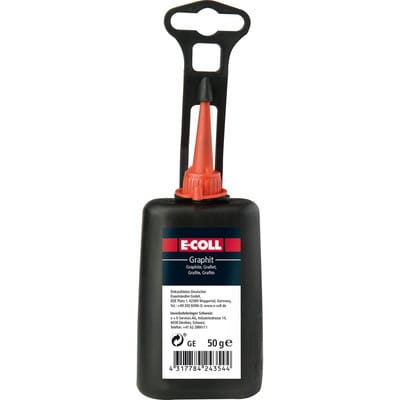 Graphit schwarz 50g Flasche - E-coll
