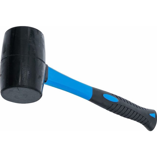 Gabrielle Gummihammer, Fiberglasgriff, schwarzer Kopf, 500 g