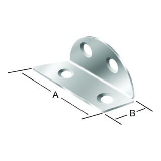 Spanplattenhalter 40x19x1,5mm Stahl, verzinkt - Vormann