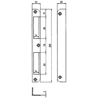 Htw Blech 22x22x200 abgerrs/ls verwendbar - Bever