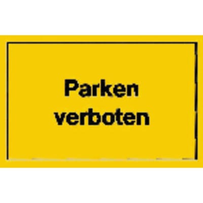 Verbotsschild 400x250mm Parken verboten