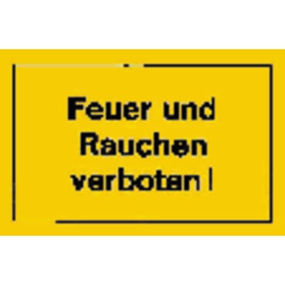 Verbotsschild 250x150mm Feuer und Rauchen verbot