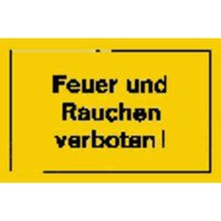 Verbotsschild 250x150mm Feuer und Rauchen verbot Bild 2