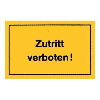 Verbotsschild 250x150mm Zutritt verboten