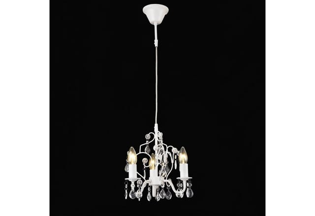 Kronleuchter Luzern 140 cm dreiflammig E14 Weiß Metall Kunststoff lux.pro