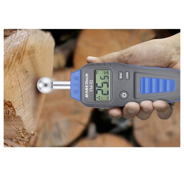 FM-10 Materialfeuchtemessgerät Messbereich Baufeuchtigkeit (Bereich) 0.1 bis 99.9 % vol Me - Basetech