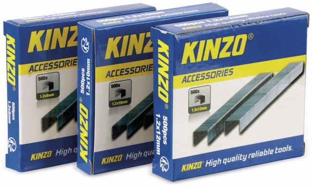 Metallklammern kinzo 1500 Stück 3 Packungen Metall