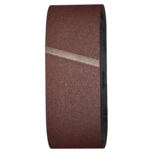 Wolfcraft Schleifbänder K80 75 x 533 mm 3-teilig für Bandschleifer