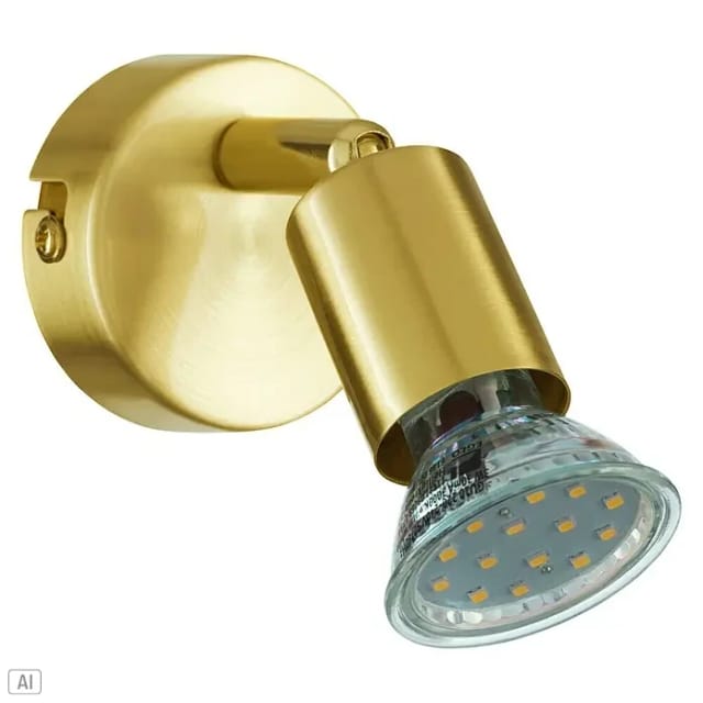 1er led Spot Buzz messing ø 6 cm GU10, messing gebürstet Deckenlampen & Kronleuchter - Eglo