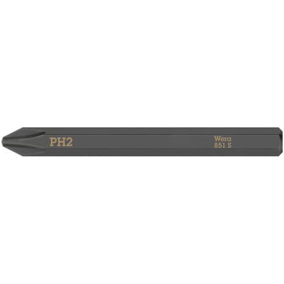 Wera - 05018161001 Bit 851 s ph 2 x 70 mm 1/4 ph 2 Länge 70 mm