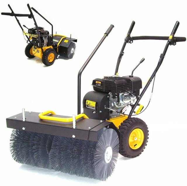 Kehrmaschine 700mm Motorbesen Schneeschild Schneeschieber Kehrbesen Laubsammler
