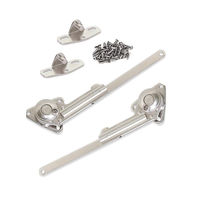 Set Klappenstütze/klappenhalter Nsdx , 20-70kgxcm Kraft, Stahl Und Zamak, Vernickelt - Emuca