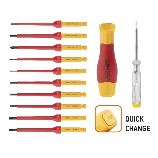 Neo Tools 12-tlg. Elektriker Schraubendreher-Set 1000V