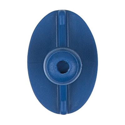 Klebestück elliptisch, flach, 33 x 22 mm