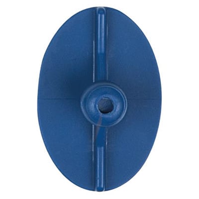 Klebestück elliptisch, flach, 48 x 33 mm