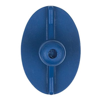 Klebestück elliptisch, flach, 40 x 27 mm