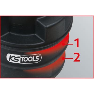 2-stufiger Einlass-Adapter, 31x38 mm