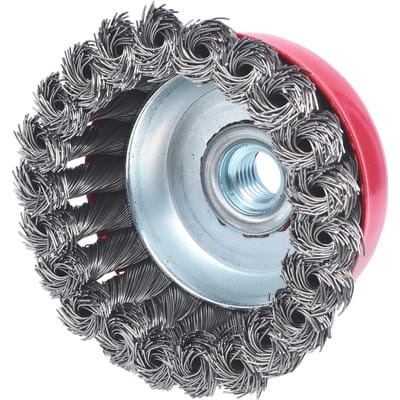 Stahldrahttopfbürste 0,5mm, ø 90mm