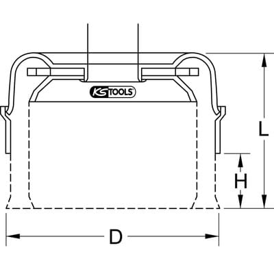 KS Tools Rostfreie Stahldrahttopfbürste 0,5 mm, Ø 90 mm