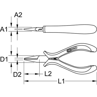 Feinmechanik-Flachzange, 125mm