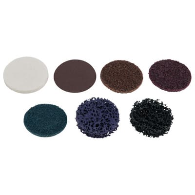 Ks Tools Ersatz-Schleifpads, Ø50mm, Körnung 80, 10er Pack - 515.5083
