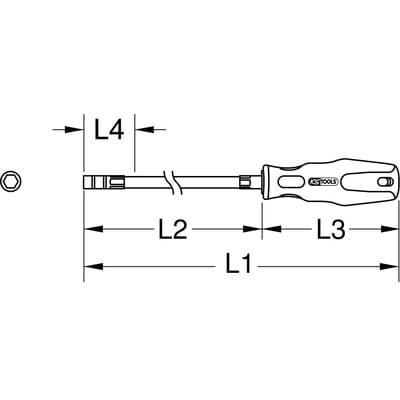1/4' ERGOTORQUEplus Bit-Schraubendreher, xl, 614mm