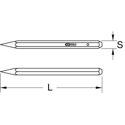 Ks Tools BRONZEplus Spitzmeißel, 200 mm