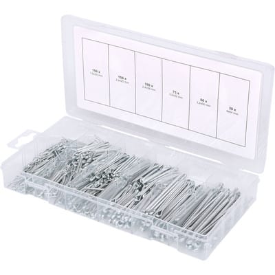 Ks Tools - Sortiment Splinte, 1,6x25,4mm-4,0x63,5mm, 555-teilig