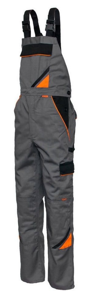 Arbeitslatzhose grau mit Kniepolstertaschen 44