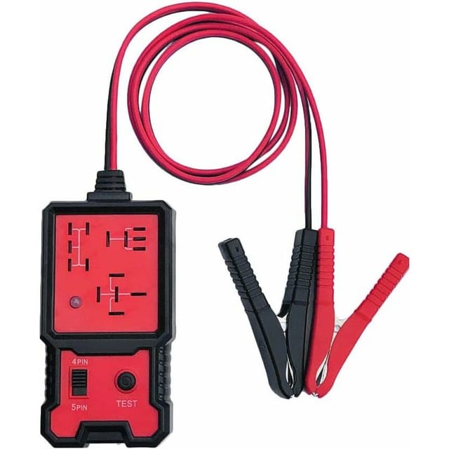 Elektronischer Relaistester, 12 V Autobatterietester mit Clips, Auto-Relais-Diagnosetool