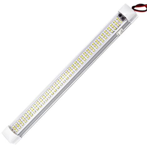 Stück 12-V-LED-Innenraum-Lichtleiste, 108 LED-Lichtstreifen, 12-Volt-LED-Streifen mit Schalter für Auto, LKW, Ladefläche, Van, Boot, Fracht,