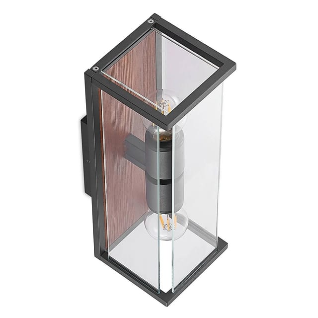 Wandleuchte außen "Elwin" aus Aluminium von Lucande