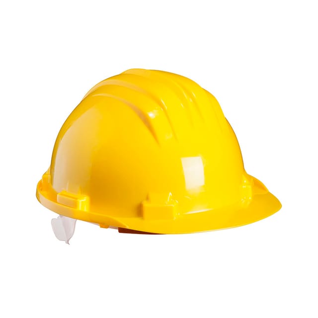 Gelbe Arbeitshelme