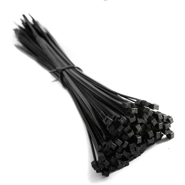 Adelid - 500 Stück Profi Kabelbinder 300x4,8mm Zugfestigkeit 22,2kg Schwarz