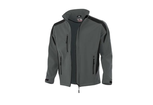 Qualitex Softshelljacke, Größe: L, Farbe: grau/schwarz